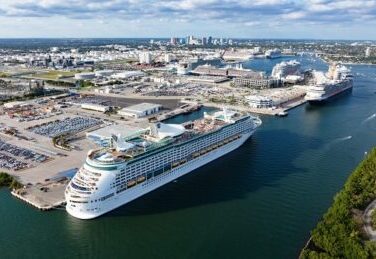 Port Everglades in Florida, North America